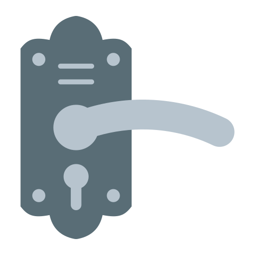 Door Handle Generic color fill icon