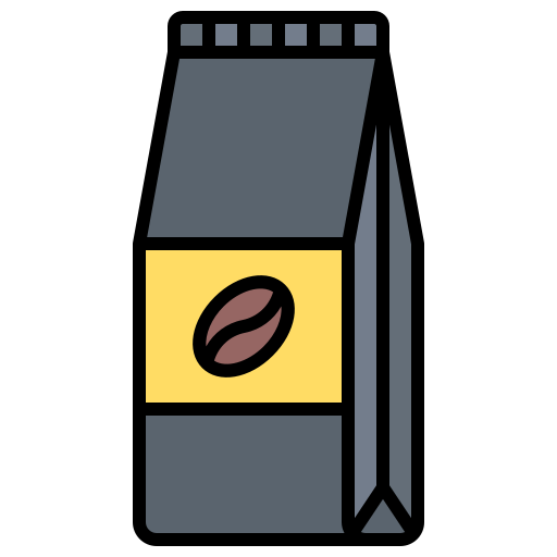 Пакетик кофе Generic color lineal-color иконка