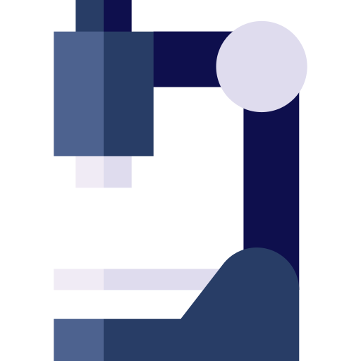 microscope Basic Straight Flat Icône