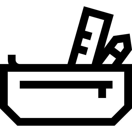 cas Basic Straight Lineal Icône