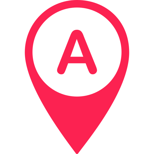 Letter A Generic color fill icon