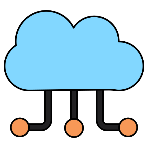 cloud-netwerk Generic color lineal-color icoon
