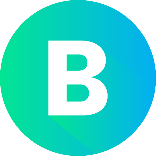 Letter B Generic gradient fill icon