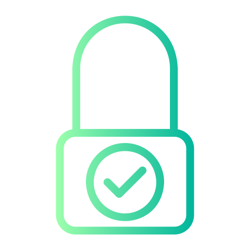 Padlock Generic gradient outline icon