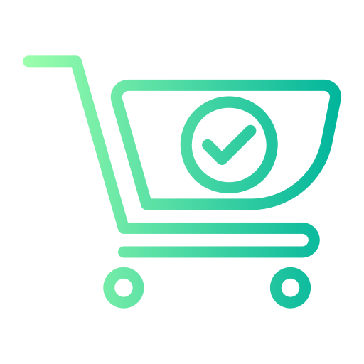 carrito de compras Generic gradient outline icono