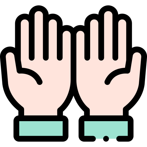 Hands Detailed Rounded Lineal color icon