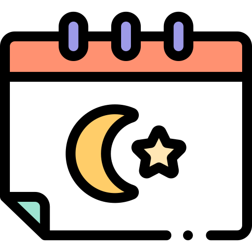 Ramadan Detailed Rounded Lineal color icon