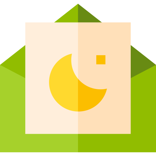 tarjeta de felicitación Basic Straight Flat icono