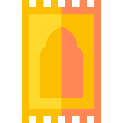 Prayer mat Basic Straight Flat icon