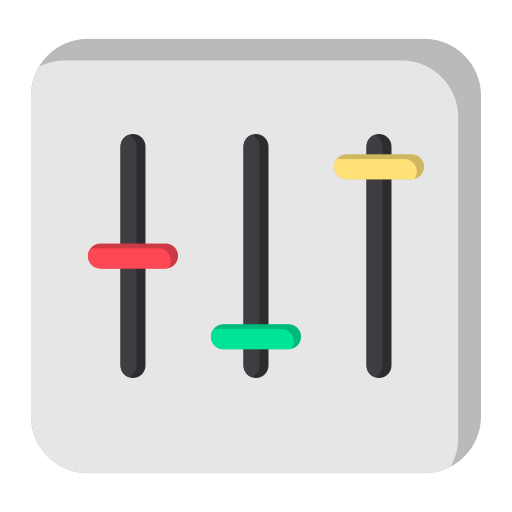 Equalizer Generic color fill icon