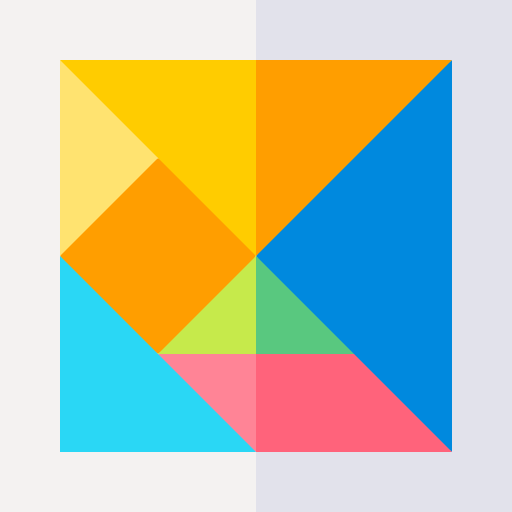 Tangram Basic Straight Flat icon