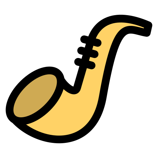 Саксофон Generic color lineal-color иконка