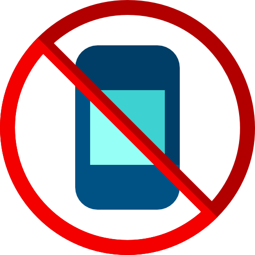 No phone Basic Straight Flat icon