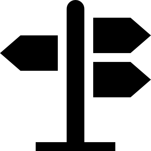 straßenschild Basic Straight Filled icon