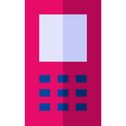 mobilny Basic Straight Flat ikona
