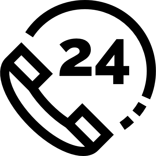 24 ore Basic Straight Lineal icona