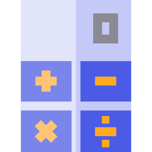 Calculator Basic Straight Flat icon