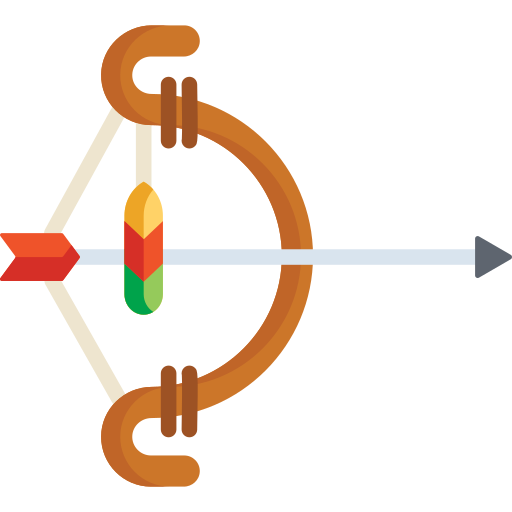 arco y flecha Special Flat icono