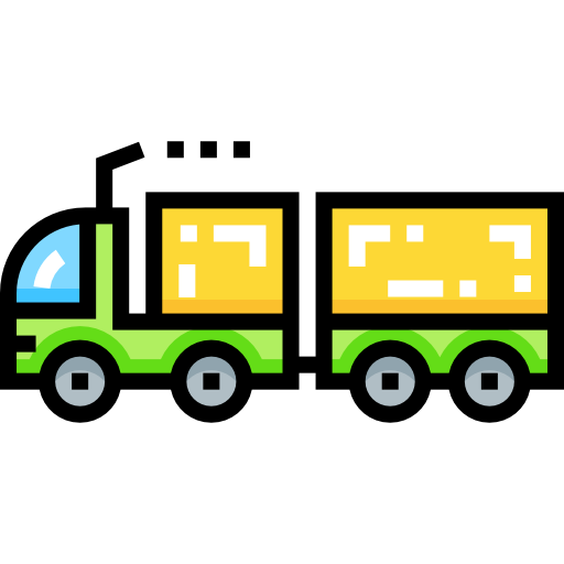 Delivery truck Detailed Straight Lineal color icon