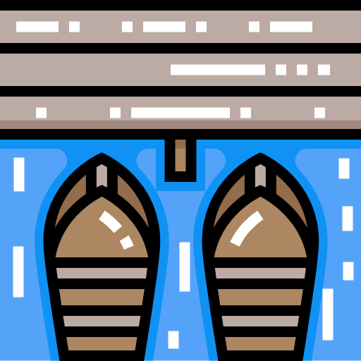 Pier Detailed Straight Lineal color icon