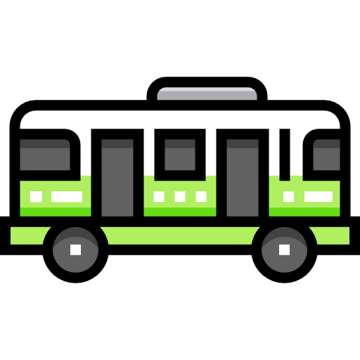 Bus Detailed Straight Lineal color icon