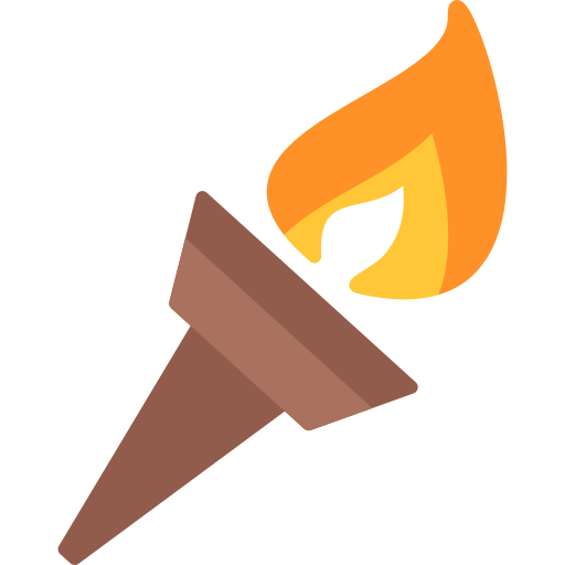 Olympic flame Generic color fill icon