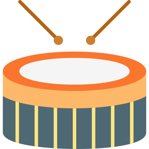 Snare Drum Generic color fill icon