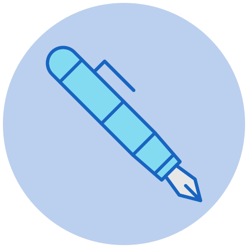 pluma fuente Generic color lineal-color icono