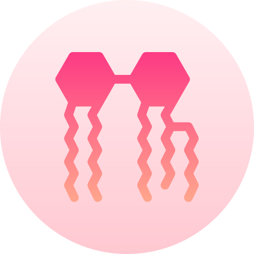 błona bakteryjna Basic Gradient Circular ikona