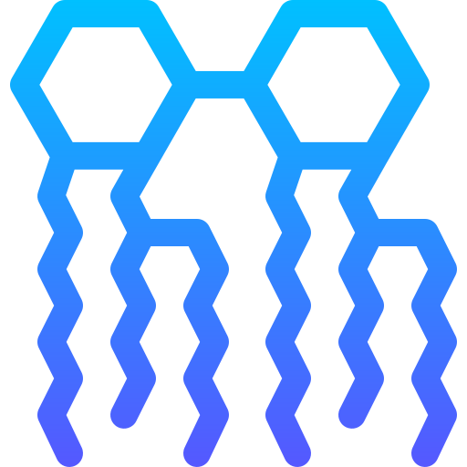 błona bakteryjna Basic Gradient Lineal color ikona