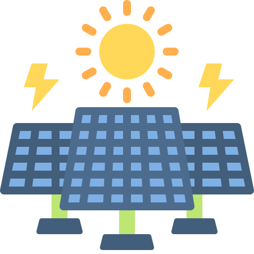 Солнечная панель Generic color fill иконка