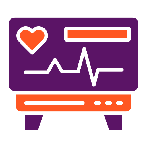Heart monitoring Generic color fill icon