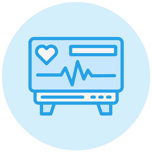 Heart monitoring Generic color lineal-color icon