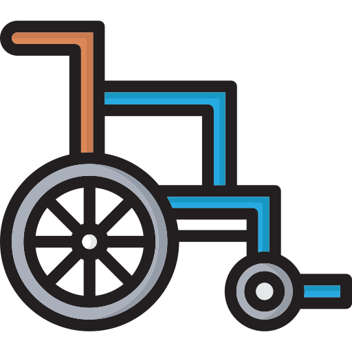 инвалидное кресло Generic color lineal-color иконка