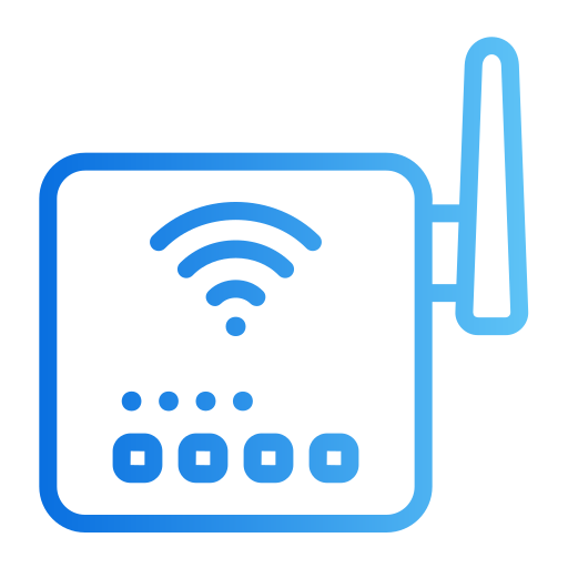 wifi Generic gradient outline icona