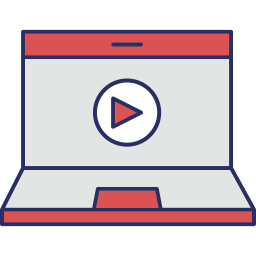 video en línea Generic color lineal-color icono