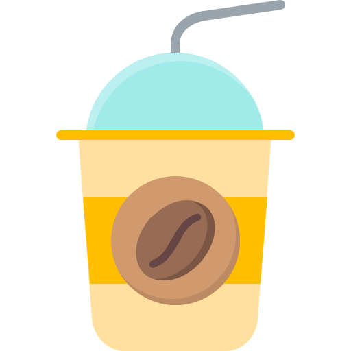 mrożona kawa Generic color fill ikona