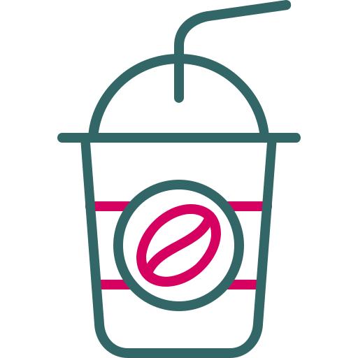 mrożona kawa Generic color outline ikona