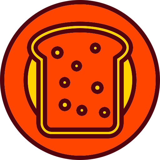 Bread Generic color lineal-color icon