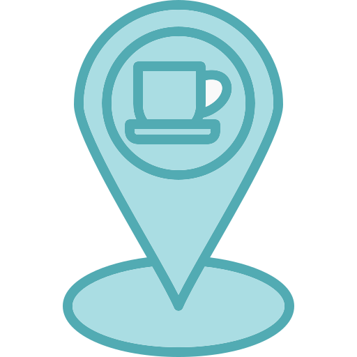 커피 샵 Generic color lineal-color icon