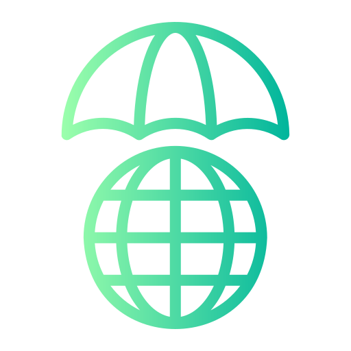 globalna ochrona Generic gradient outline ikona