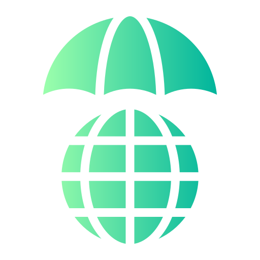Global protection Generic gradient fill icon