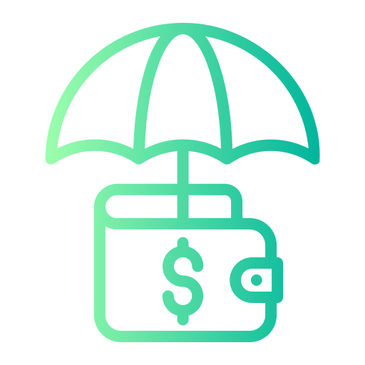 Payment protection Generic gradient outline icon