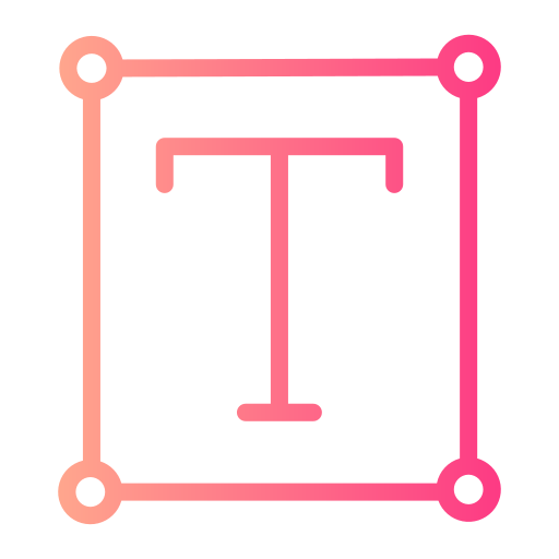 フォント Generic gradient outline icon