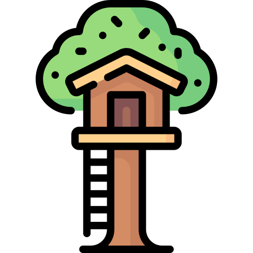 Tree house Special Lineal color icon