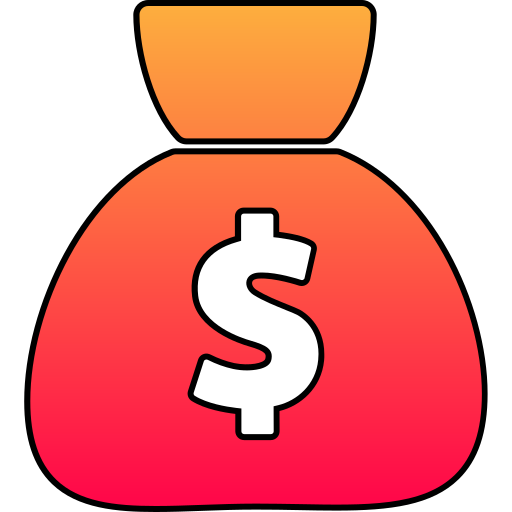 Money bag Generic gradient lineal-color icon