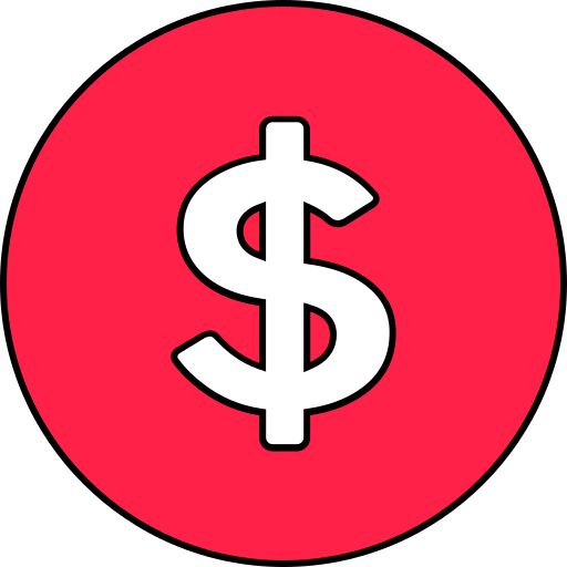 dólar Generic color lineal-color icono