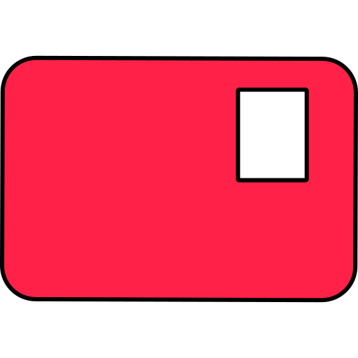 tarjeta de identificación Generic color lineal-color icono