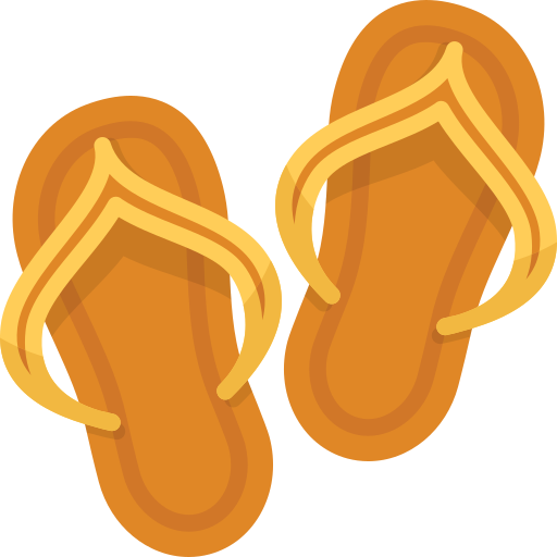 sandálias de dedo Generic color fill Ícone