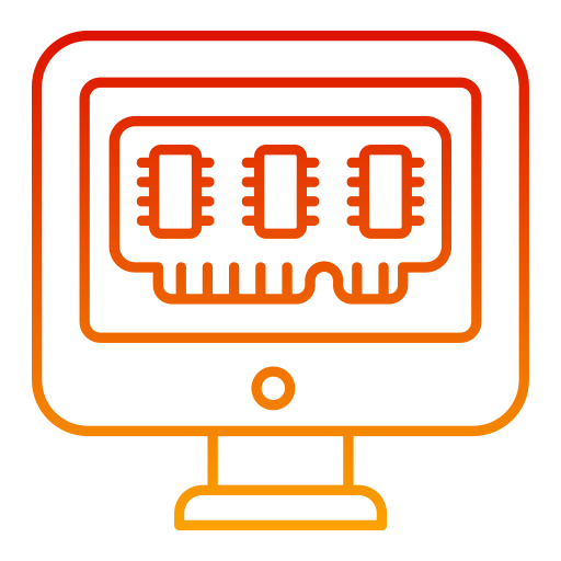 コンピュータのメモリ Generic gradient outline icon
